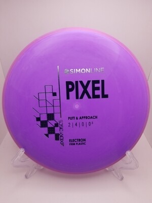 Axiom Discs- Simon Line - Electron Pixel - Stock Firm Purple with Pink Rim 174g