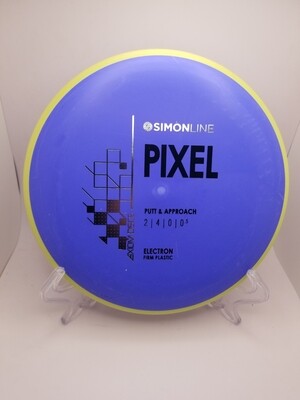 Axiom Discs- Simon Line - Electron Pixel - Stock Firm Purple with Yellow Rim 174g