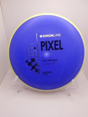 Axiom Discs- Simon Line - Electron Pixel - Stock Blurple with Yellow Rim 172g.