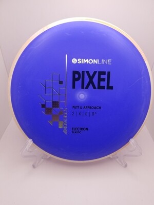 Axiom Discs- Simon Line - Electron Pixel - Stock Blurple with Swirly Orange Rim 174g