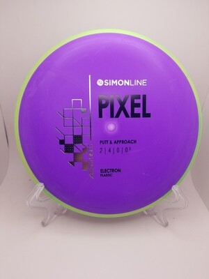 Axiom Discs- Simon Line - Electron Pixel - Stock Purple with Green Rim 174g