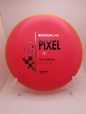 Axiom Discs- Simon Line - Electron Pixel - Stock Red with Orange Rim 172g.