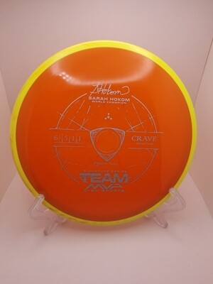 Axiom Discs Team MVP Signature Series Sarah Hokom Neutron Crave Orange Plate Yellow Swirly Rim 161g