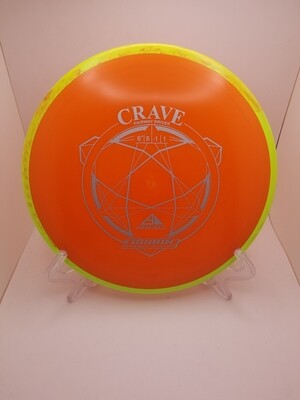 Axiom Discs Crave Orange with Green Swirly Rim Fission Stamped 150g