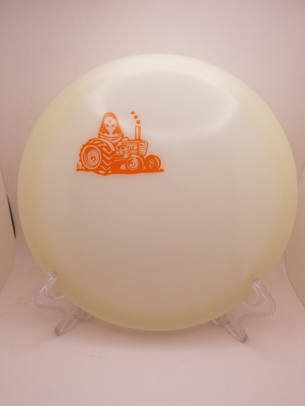 Discmania Discs Glow C Line FD with Mini OTB Alien Tractor Orange Stamp 174g