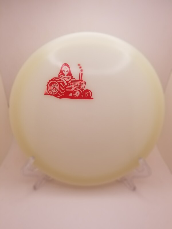 Discmania Discs Glow C Line FD with Mini OTB Alien Tractor Red Stamp 175g