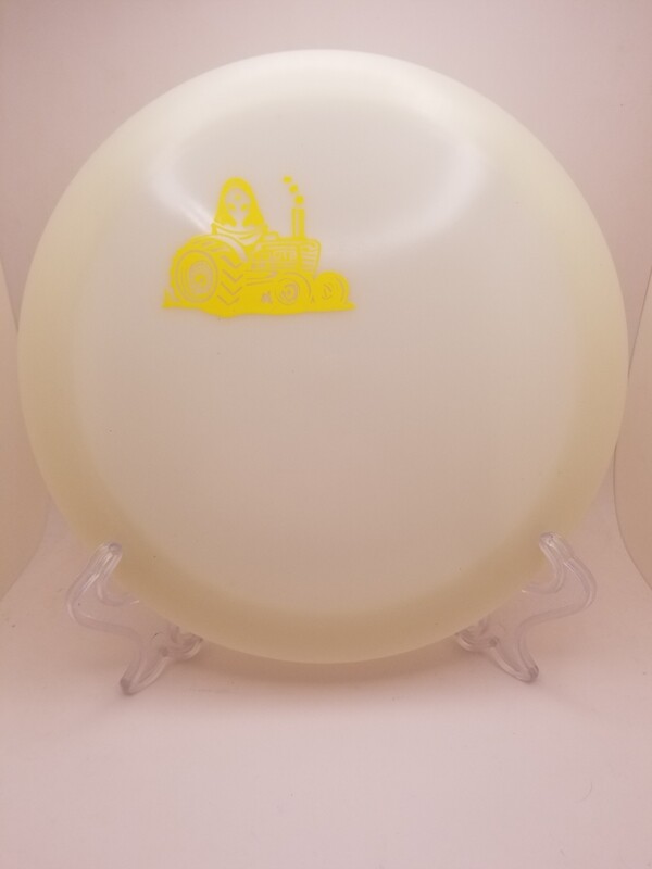 Discmania Discs Glow C Line DD1 with Yellow Mini Alien Tractor OTB Stamp 173g