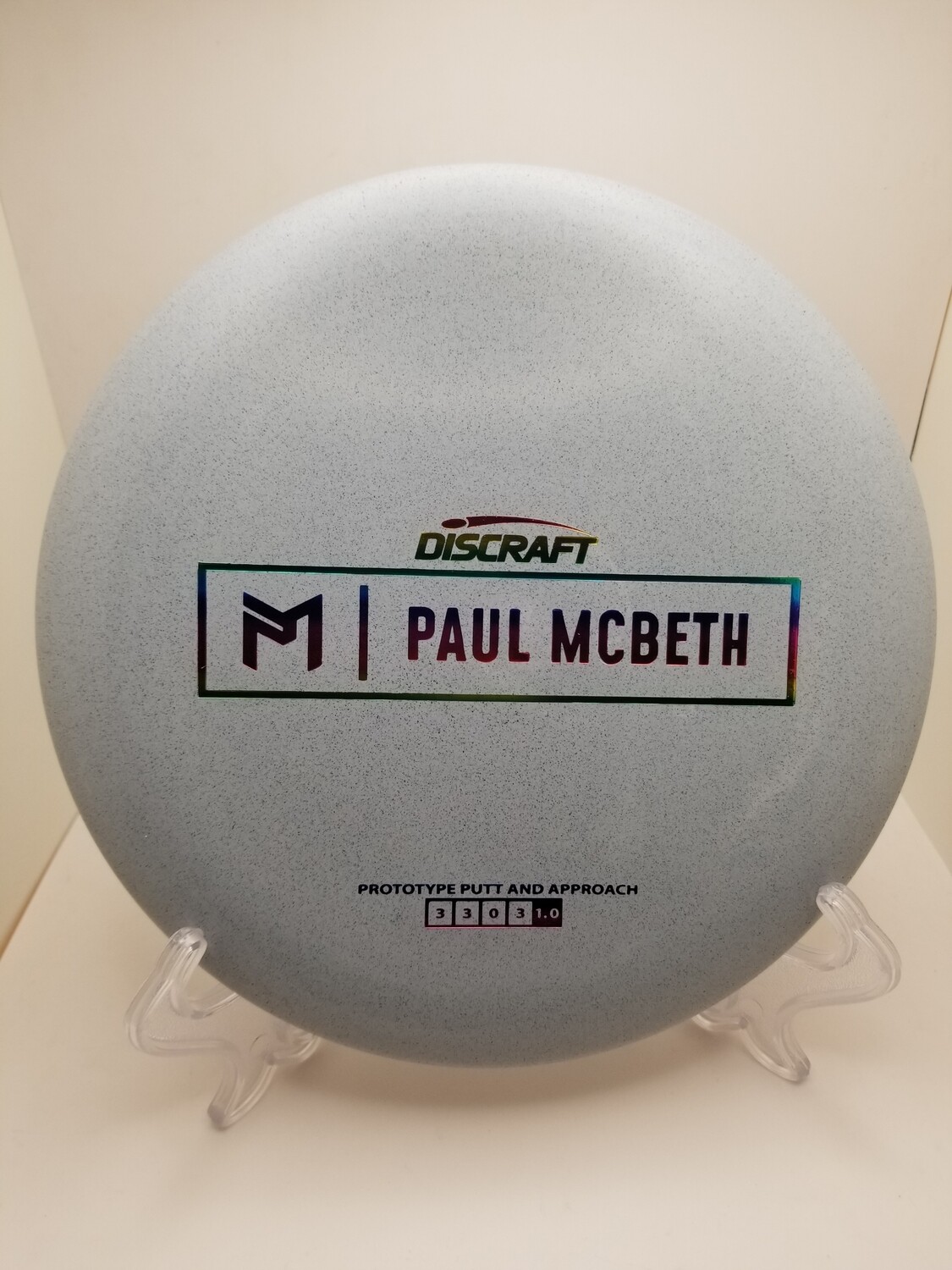 Discraft Discs Paul McBeth Prototype Kratos Concrete Grey with Gradient Stamp 173g
