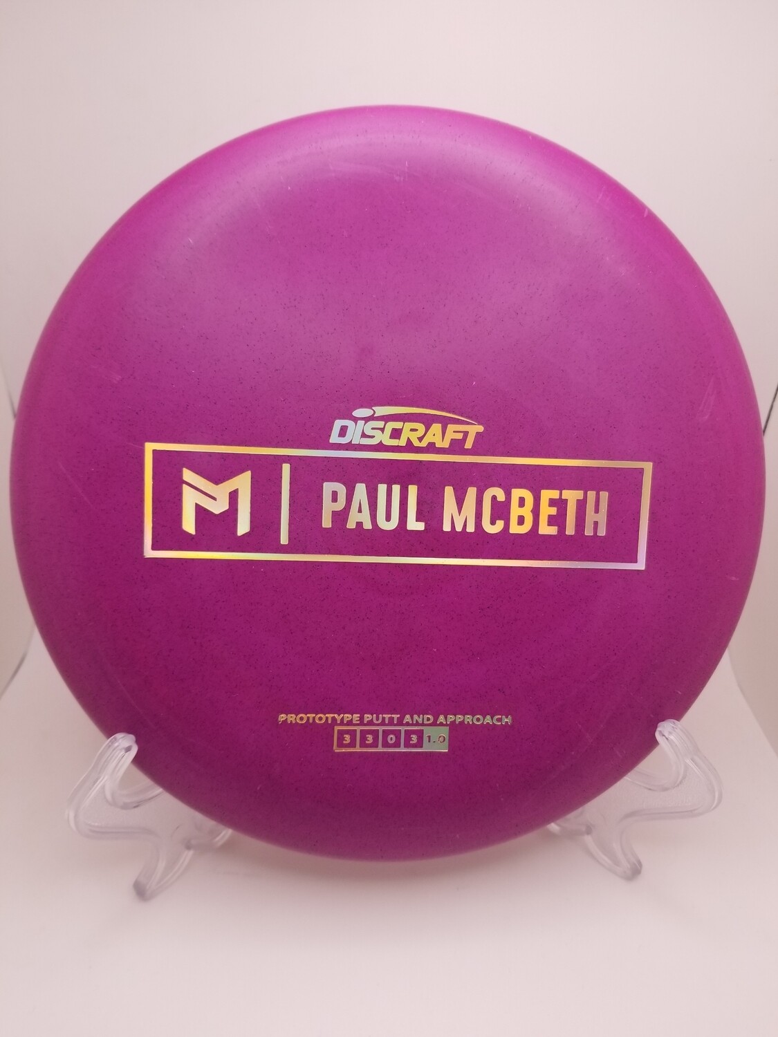Discraft Discs Paul McBeth Prototype Kratos Rasberry Purple with Gold Stamp 170-172g
