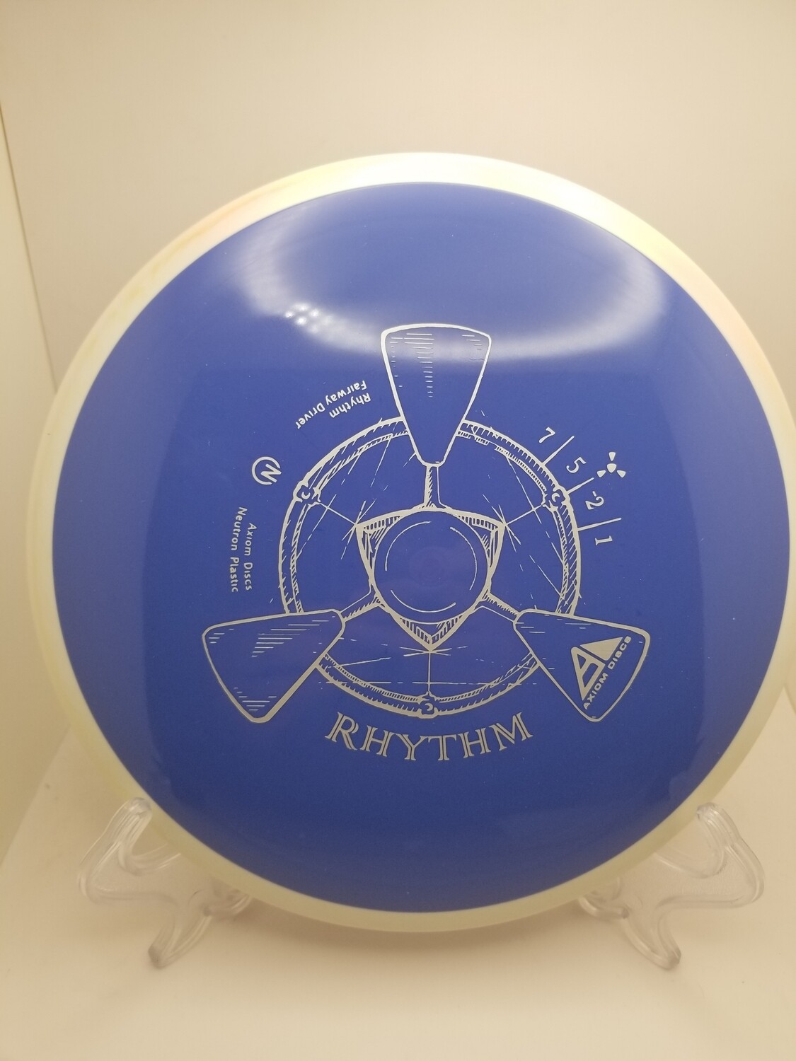 Axiom Discs Blue Rhythm Stamped with white Rim Neutron 172g