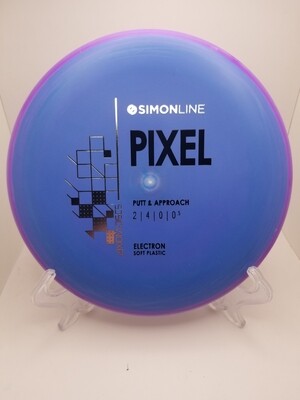 Axiom Discs- Simon Line - Electron Pixel Soft- Stock Blue with Purple Rim 174g.