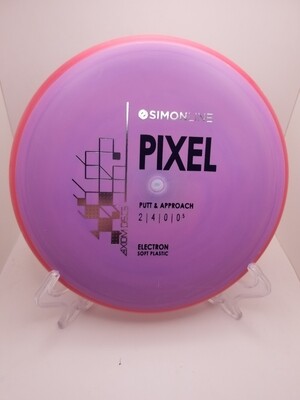 Axiom Discs- Simon Line - Electron Pixel Soft- Stock Purple with Red Rim 174g.
