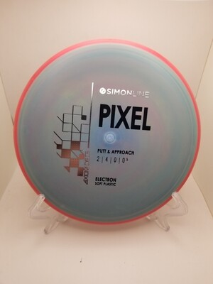 Axiom Discs- Simon Line - Electron Pixel Soft- Stock Blue with Pink Rim 174g.