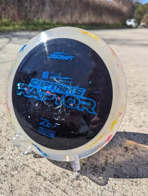 Discraft Discs Dyed Uli Captains Raptor Zflex Blue stamp and clear rim 170-172g