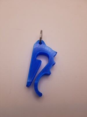 Max Disctance Putter/Midrange Keychain Clip Blue