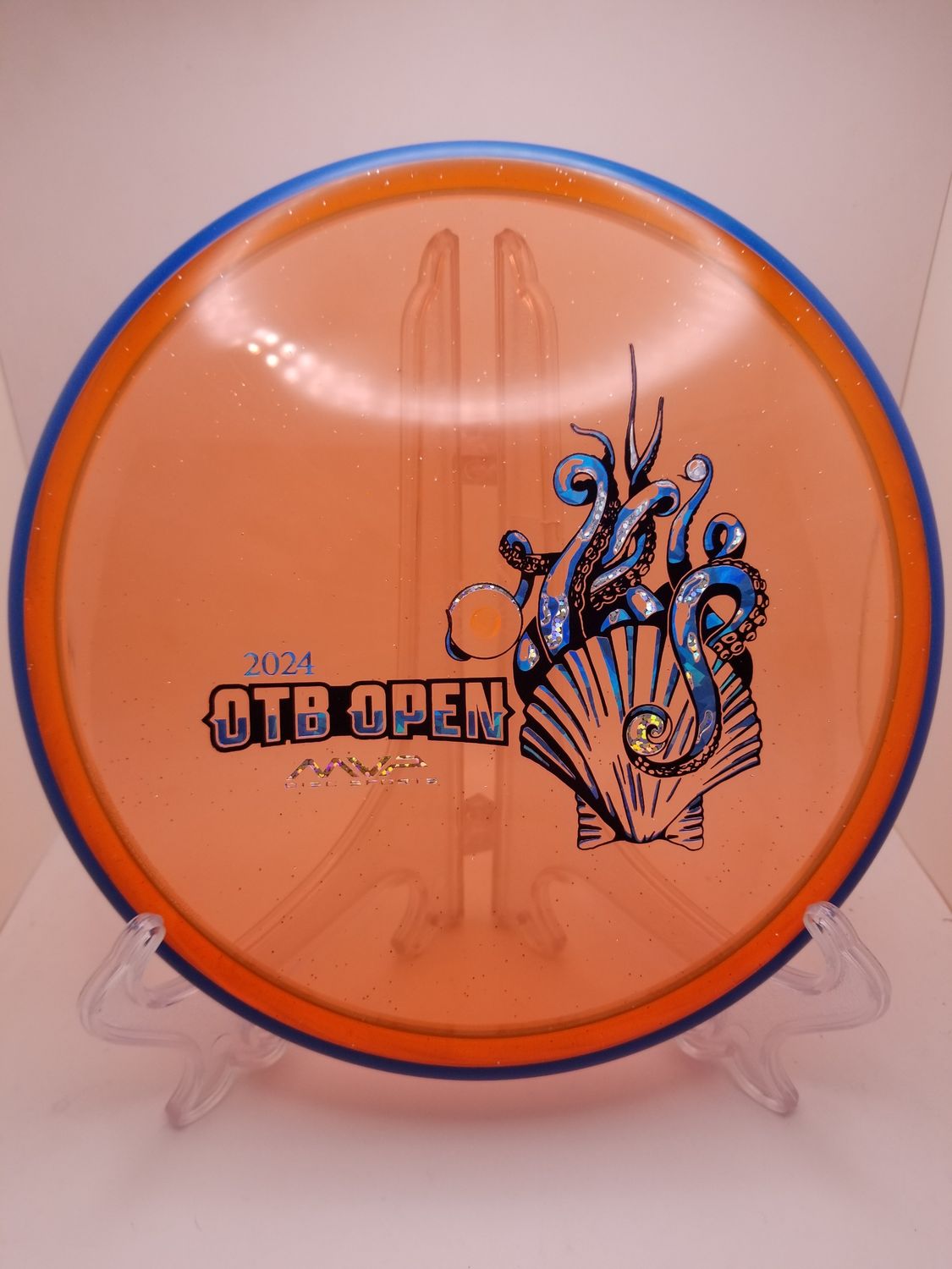Axiom Discs Phase 1 2024 OTB Open Proton Soft Paradox Orange with Blue Rim Weight: 174g