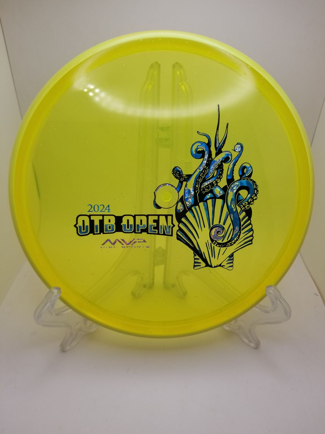 Axiom Discs Phase 1 2024 OTB Open Proton Soft Paradox Yellow with Swirly Orange/Yellow Rim Weight: 174g