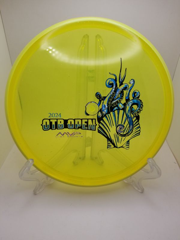 Axiom Discs Phase 1 2024 OTB Open Proton Soft Paradox Yellow with Swirly Orange/Yellow Rim Weight: 174g