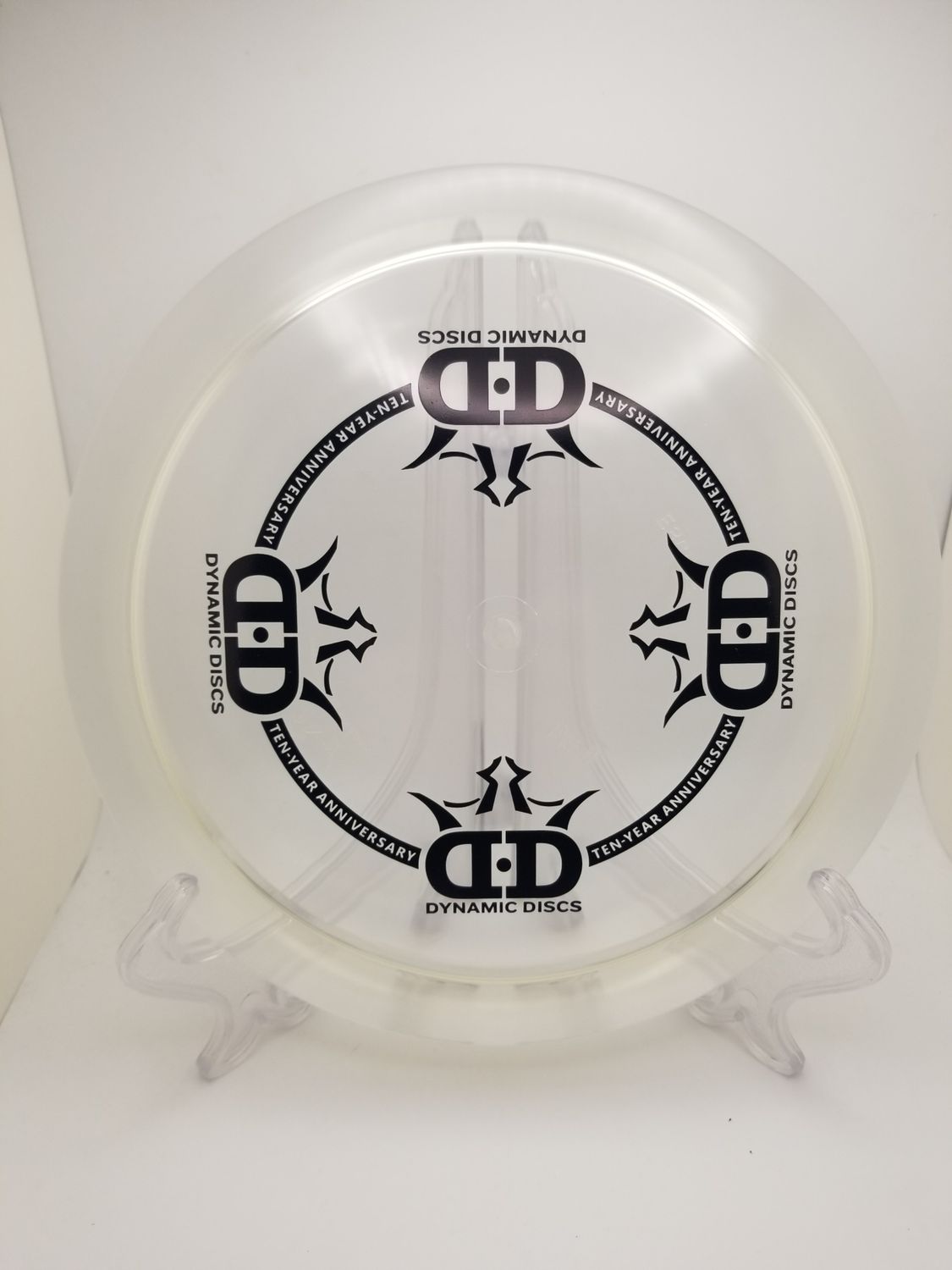 Dynamic Discs Lucid Ice Escape 10 Year Anniversary clear with Black Stamp 174-175g