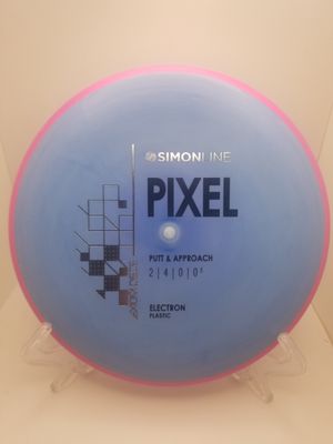 Axiom Discs- Simon Line - Electron Pixel Soft- Stock Blue with Pink Rim 174g.