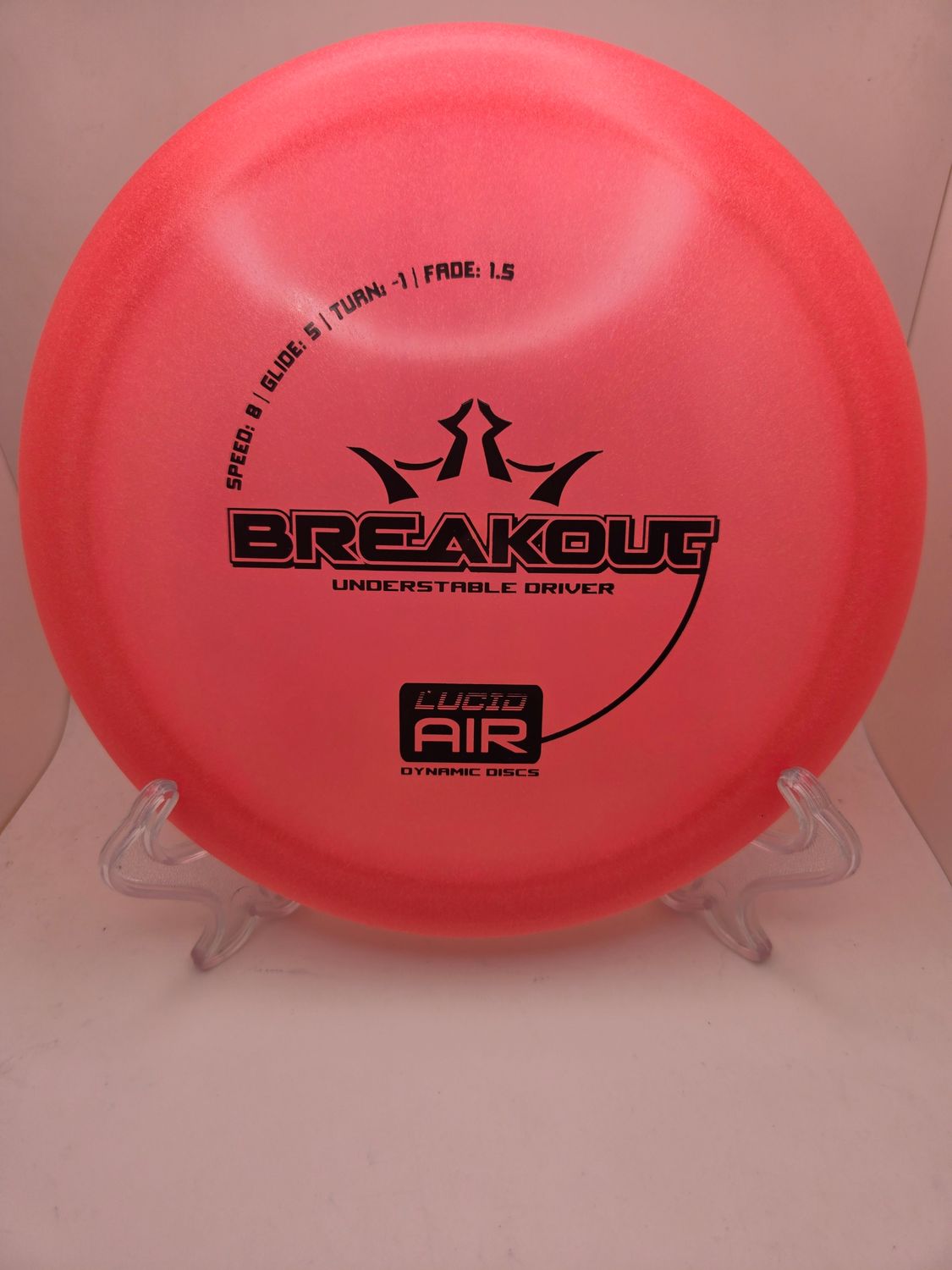 Dynamic Discs Pink Lucid Air Breakout 148g