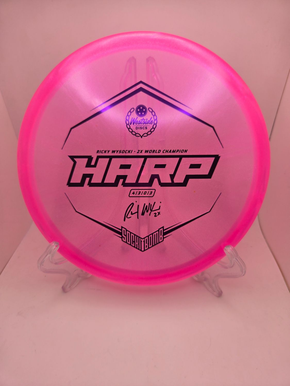 Westside Discs Harp Ice Glimmer Ricky Wysocki Pink 173g