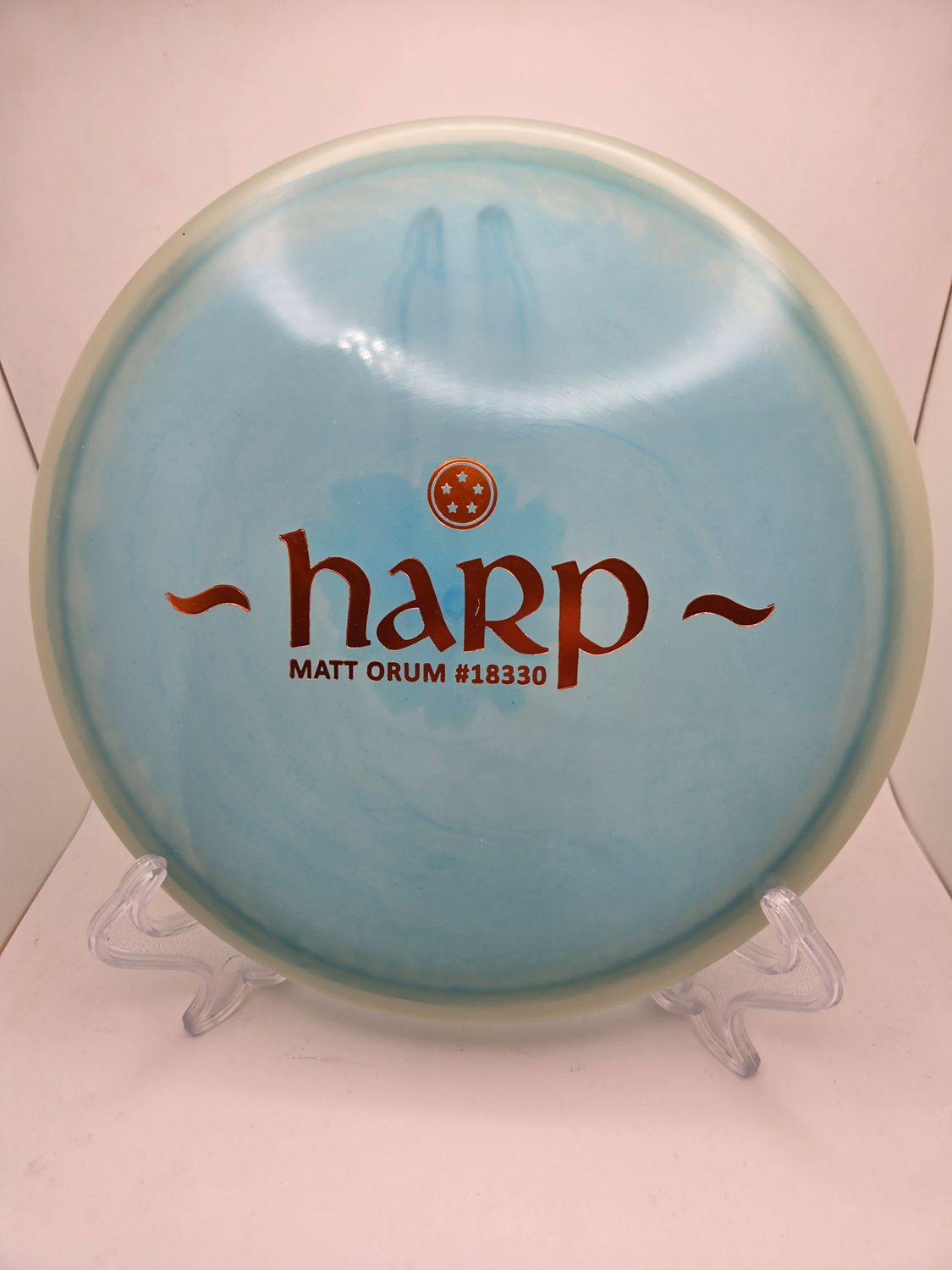 Westside Discs Harp – Moonshine Orbit Matt Orum Blue 174g