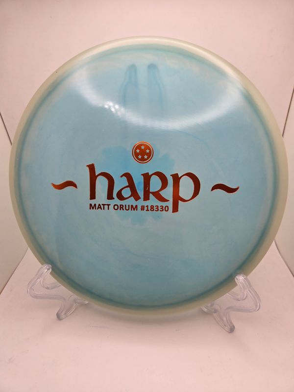 Westside Discs Harp – Moonshine Orbit Matt Orum Blue 174g