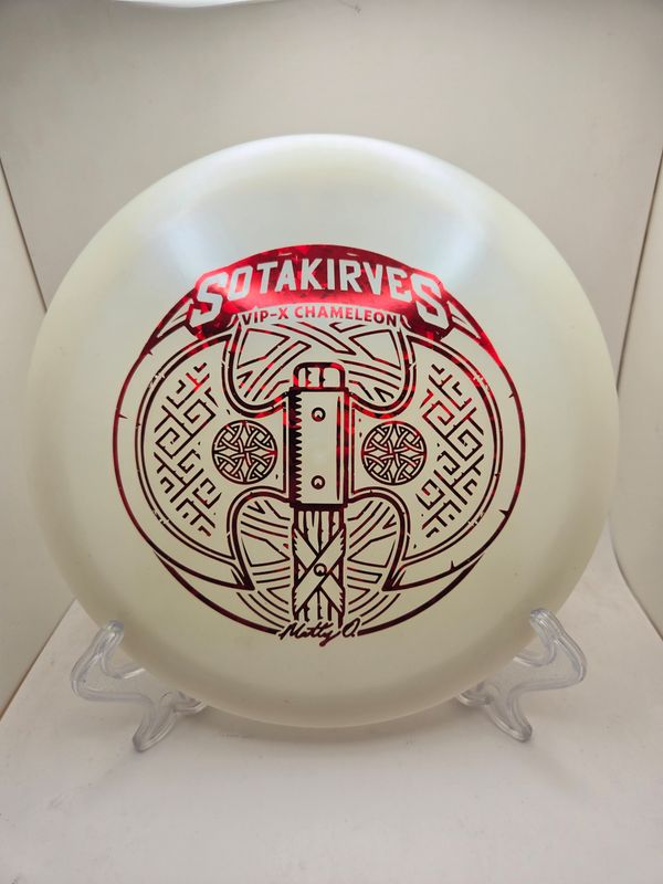 Westside Discs Stamped Hatchet – VIP-X Chameleon Matt Orum White 175g