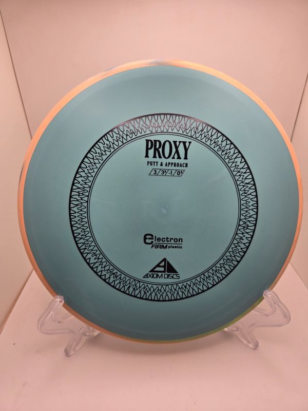 Axiom Discs Proxy Electron Firm Blue with Orange/Blue Swirly Rim 173g