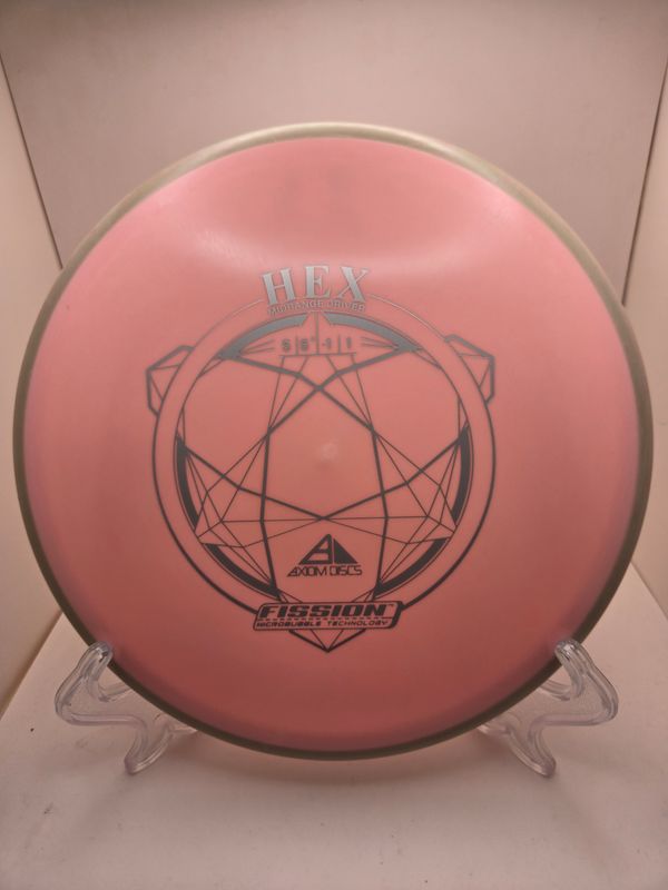 Axiom Discs Hex Fission Pink   with Grey/Brown Rim 177g