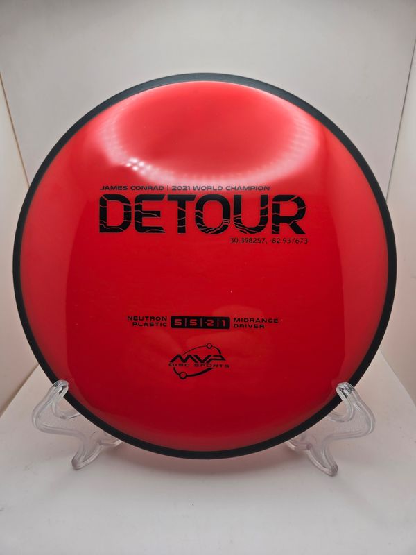 MVP Discs Neutron Red Detour Stock 178g