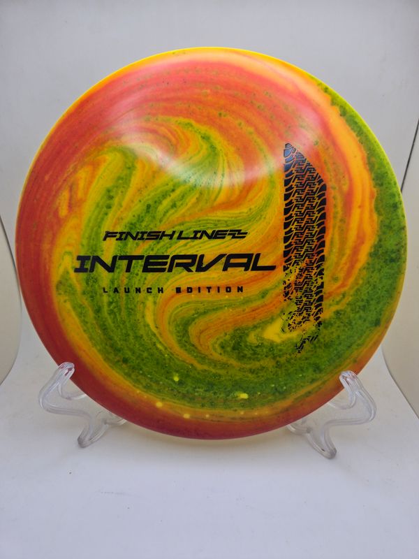 Finish Line Discs Dyed Orange, Yellow and Green Swirl Launch Edition 175g