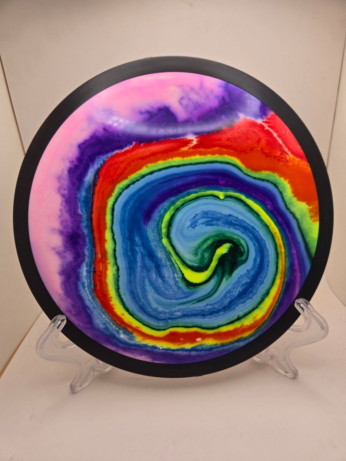 MVP Discs Wave White Dyed Rainbow Swirl Neutron 174g