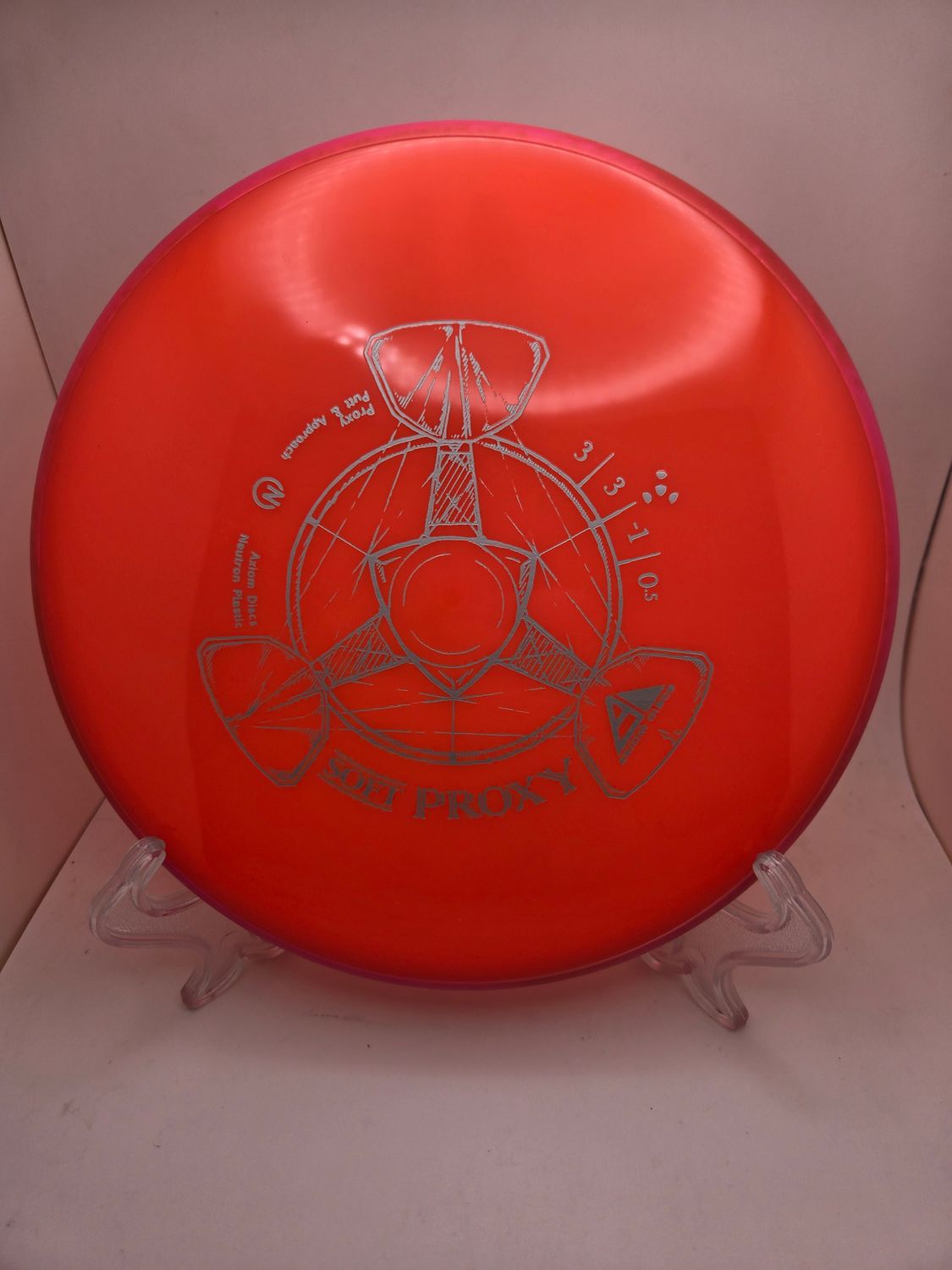 Axiom Discs Proxy Neutron Soft Salmon with Pink Rim 173g