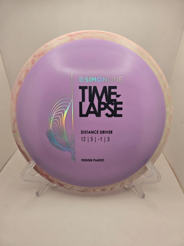 Axiom Discs Fission Time-Lapse Purple with Orange Swirly Rim - Stock 168g