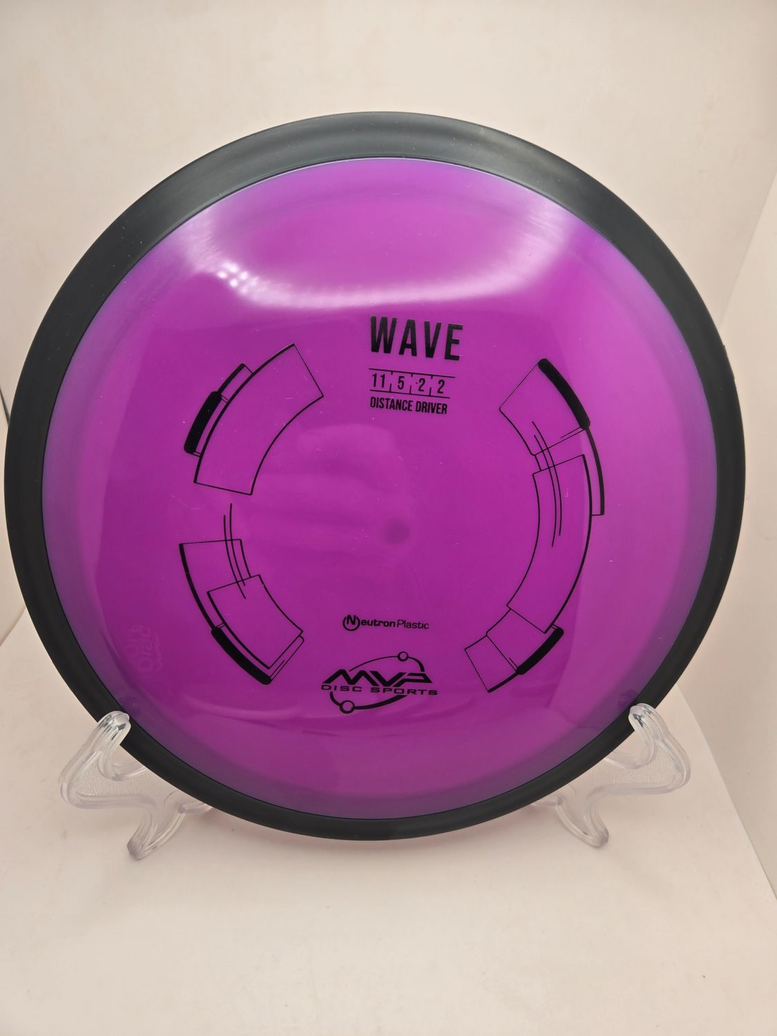 MVP Discs Purple Stamped Wave Neutron with Black Gyro Rim 161g