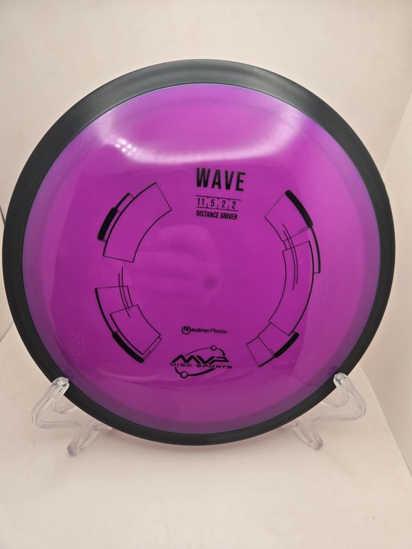 MVP Discs Purple Stamped Wave Neutron with Black Gyro Rim 161g