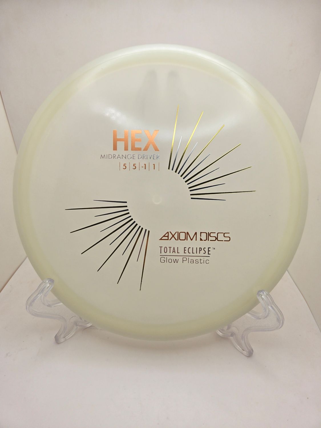 Axiom Discs Hex Total Eclipse Blue Plate Green Rim 177g