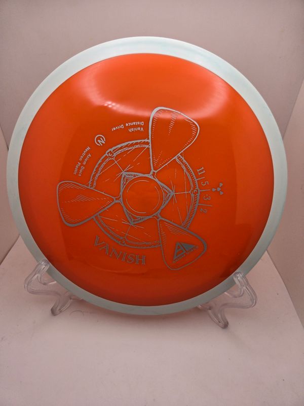 Axiom Discs Vanish Orange with Light Grey Rim Neutron 170g