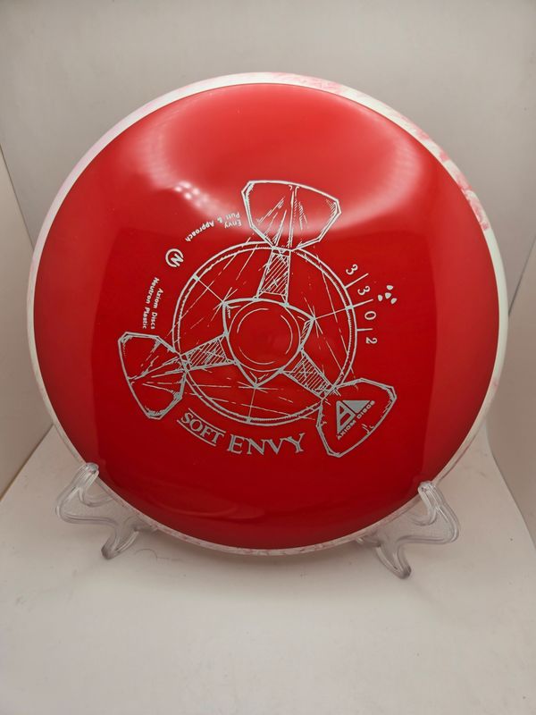 Axiom Discs Envy Soft Neutron  Red with Red Swirly Rim 173g.
