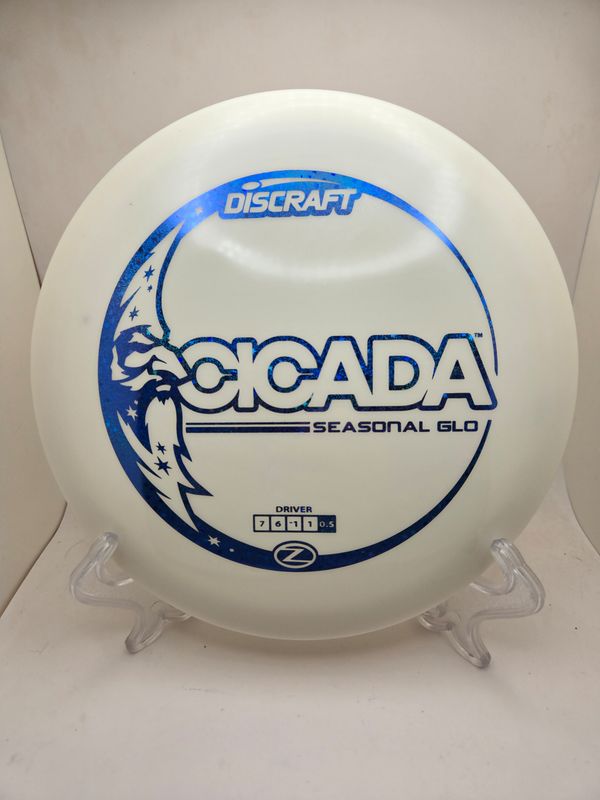 Discraft Discs Seasonal Glo Cicada white with blue stamp 167-169g