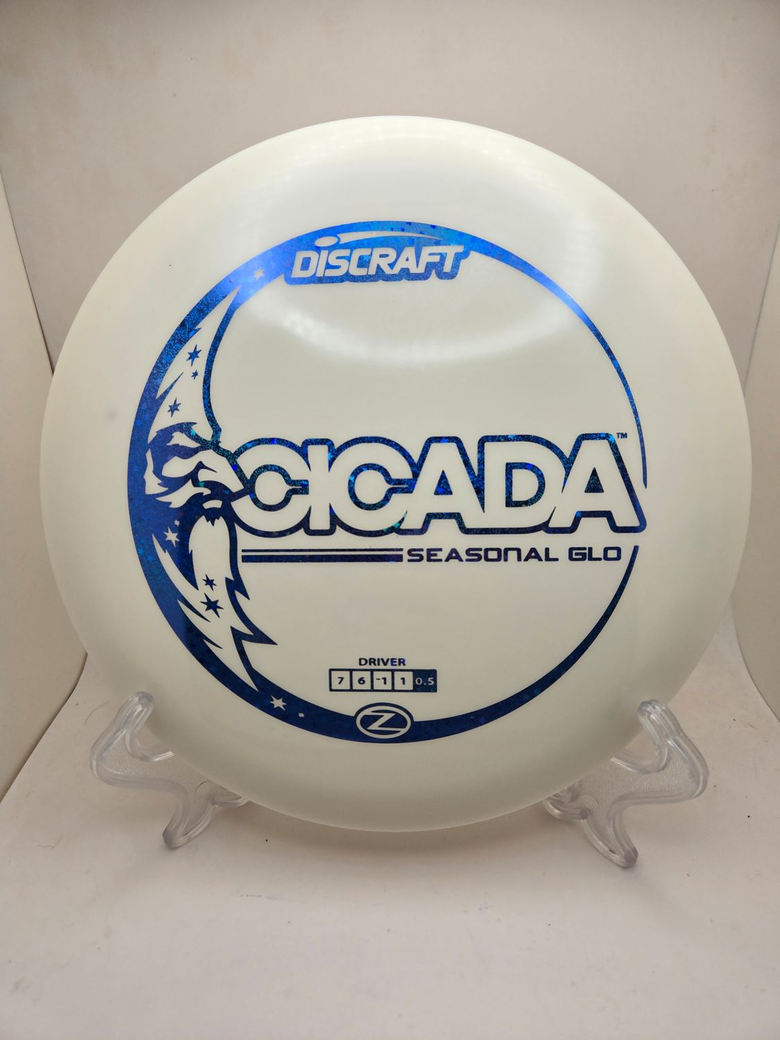 Discraft Discs Seasonal Glo Cicada white with blue stamp 167-169g