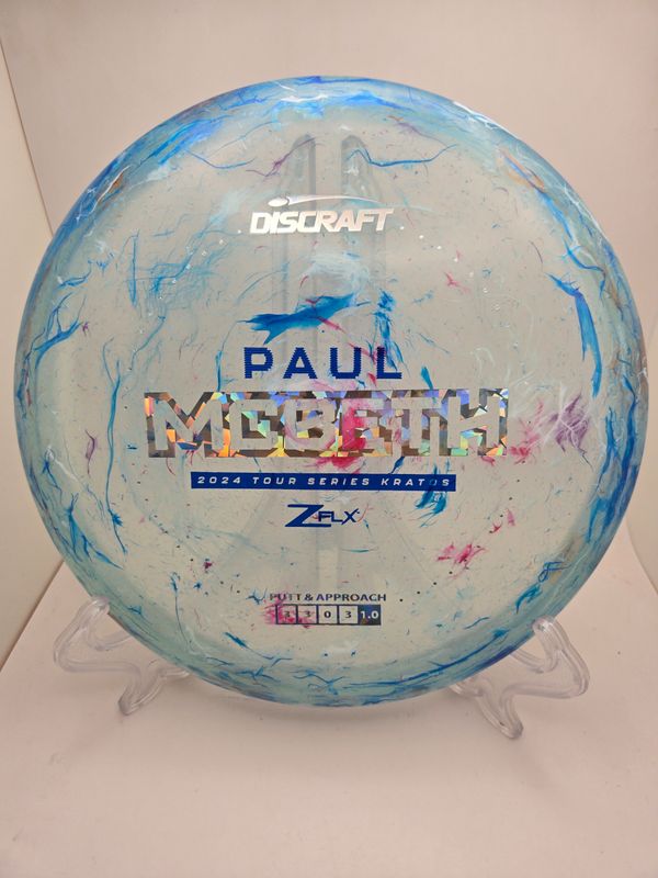 Discraft Discs Paul McBeth Jawbreaker Z FLX Kratos – 2024 Tour Series Blue 173-174g