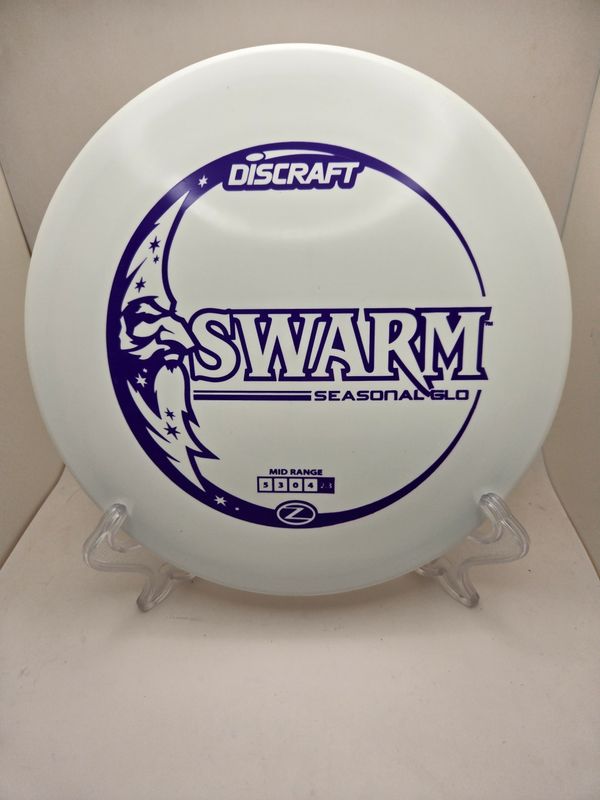 Discraft Discs Seasonal Glo Swarm white with Purple Stamp 170-172g