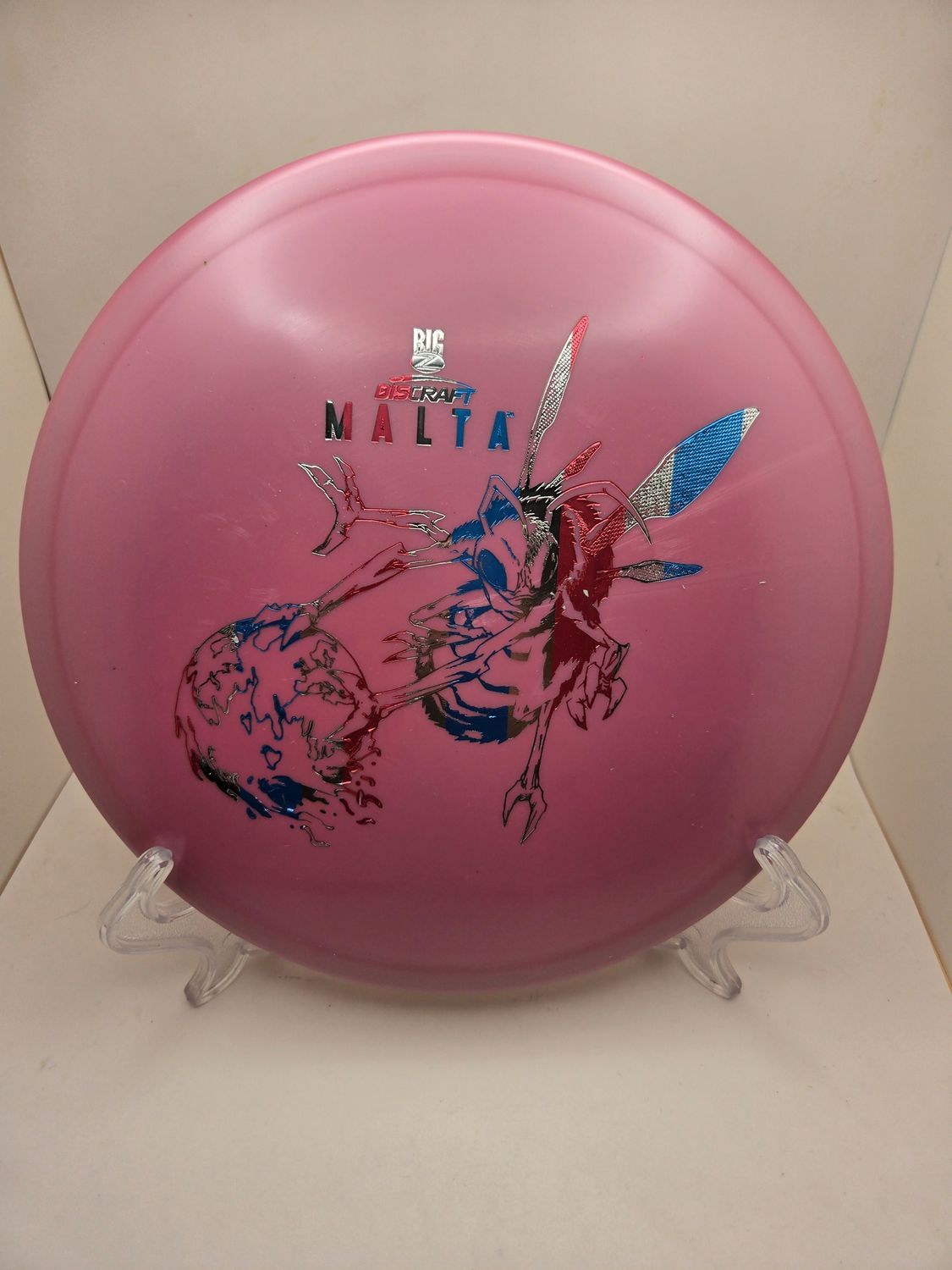 Discraft Discs Paul McBeth Big Z Malta Pink with Red/White and Blue Stamp 167-169