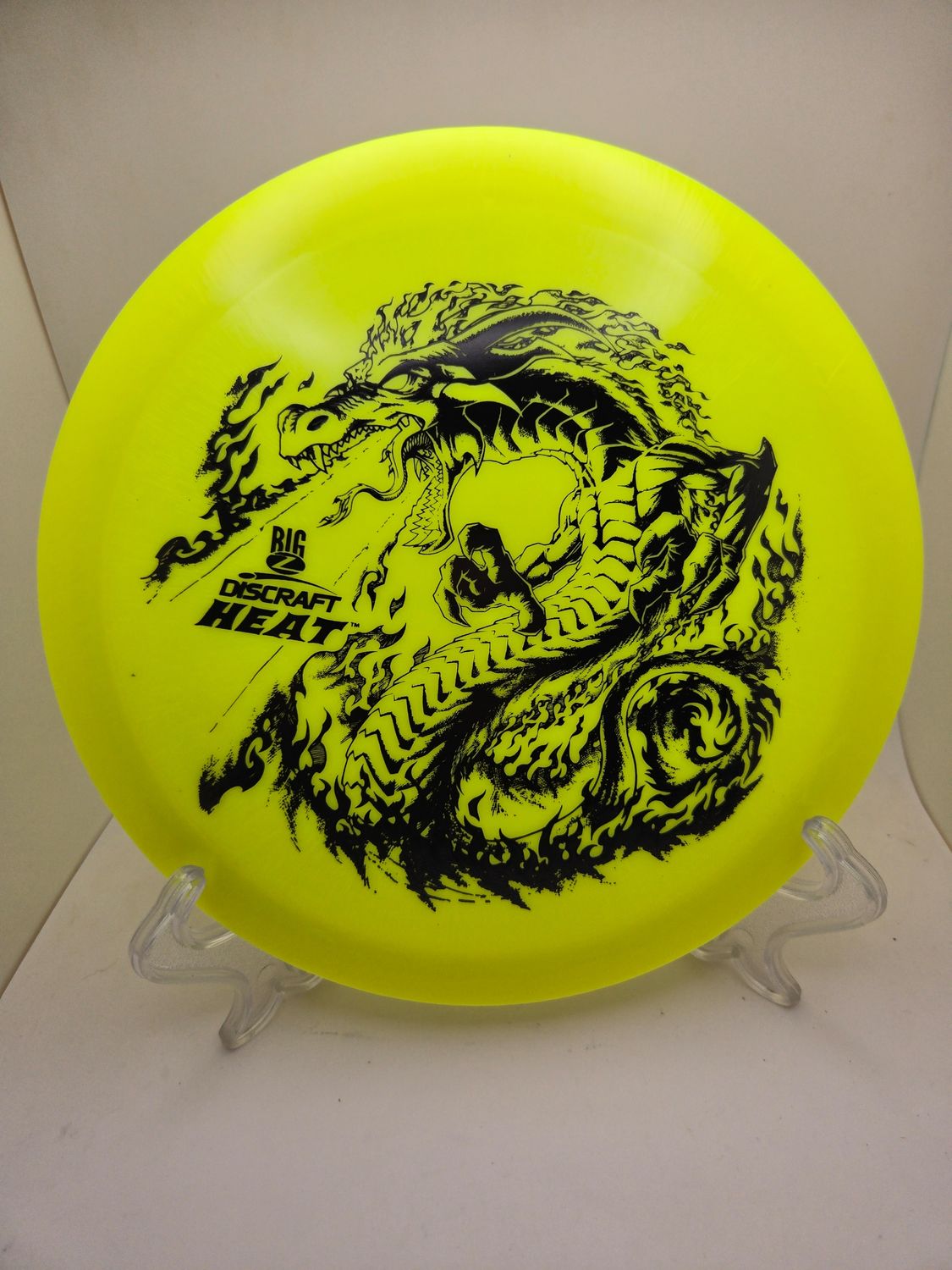 Discraft Discs Big Z Heat Yellow with Black Stamp 167-169g