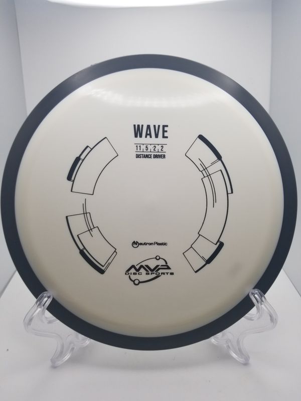 MVP Discs White Stamped Wave Neutron with Black Gyro Rim 172g