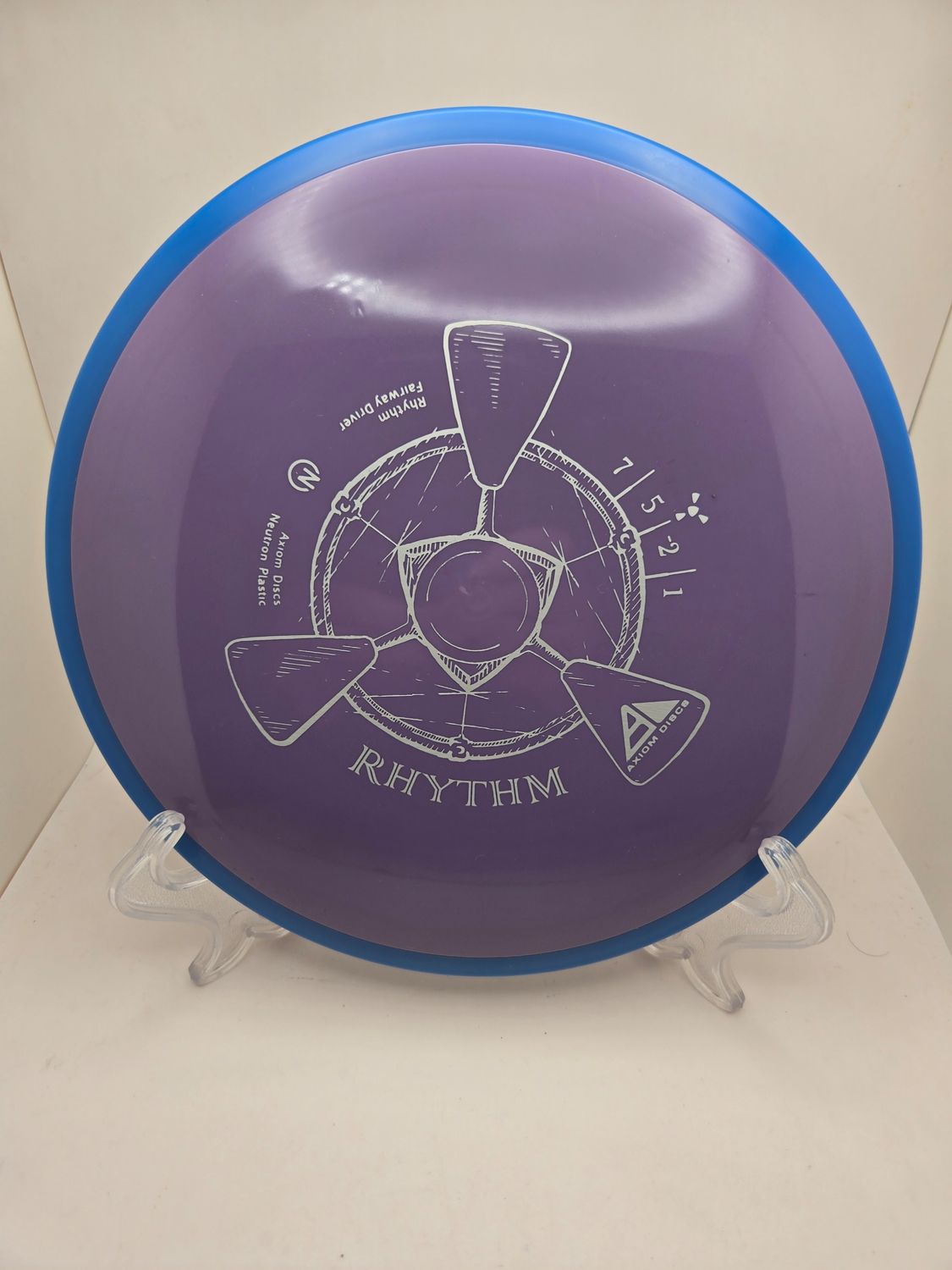 Axiom Discs Purple Rhythm Stamped with Blue Rim Neutron 167g