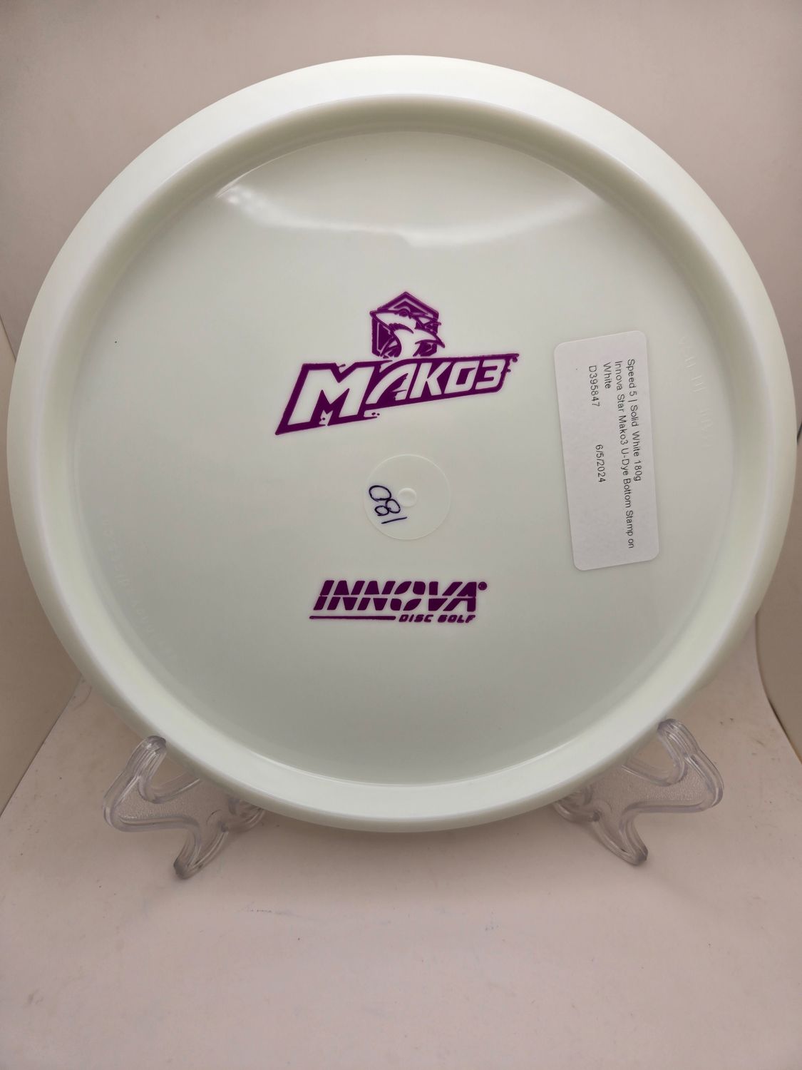 Innova Discs Star Mako3 White U-Dye Bottom Stamp 175-180g